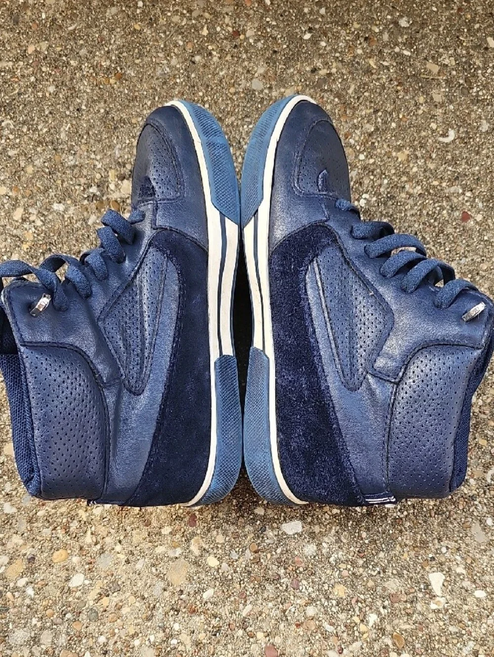Nautica Horizon Youth Navy Blue High-Top Sneakers Boys 1